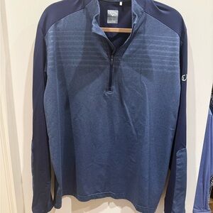Callaway Golf Dark Blue 1/4 Zip Pullover - Swing Tech material